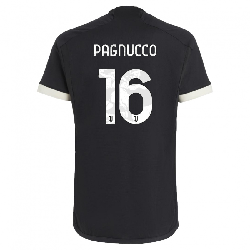 Kinder Filippo Pagnucco #16 Schwarz Ausweichtrikot Trikot 2023/24 T-Shirt Schweiz