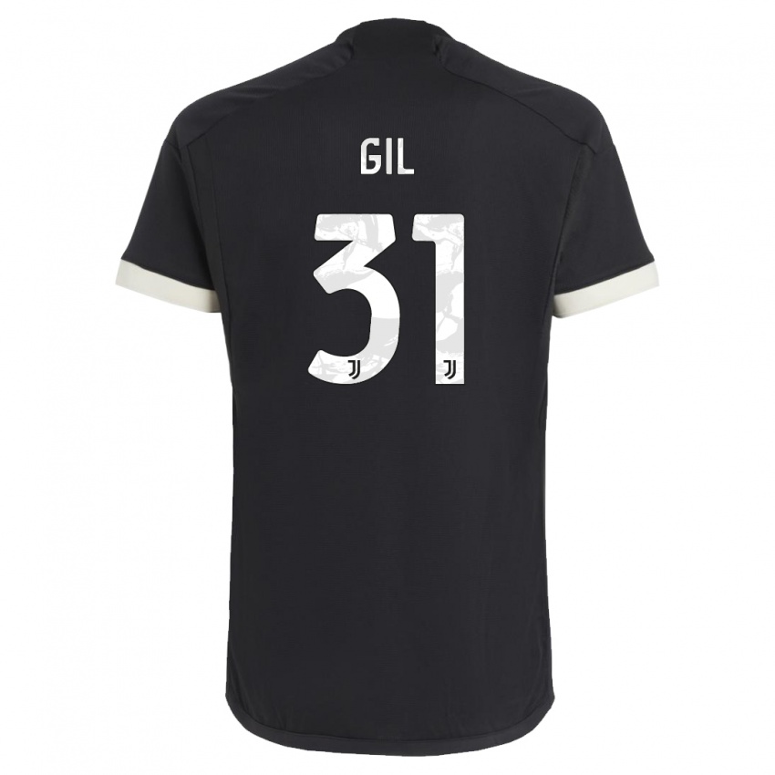 Kinder Javier Gil #31 Schwarz Ausweichtrikot Trikot 2023/24 T-Shirt Schweiz