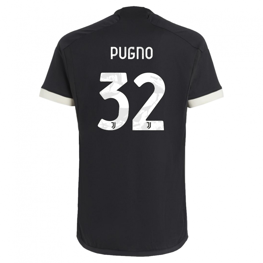 Kinder Diego Pugno #32 Schwarz Ausweichtrikot Trikot 2023/24 T-Shirt Schweiz