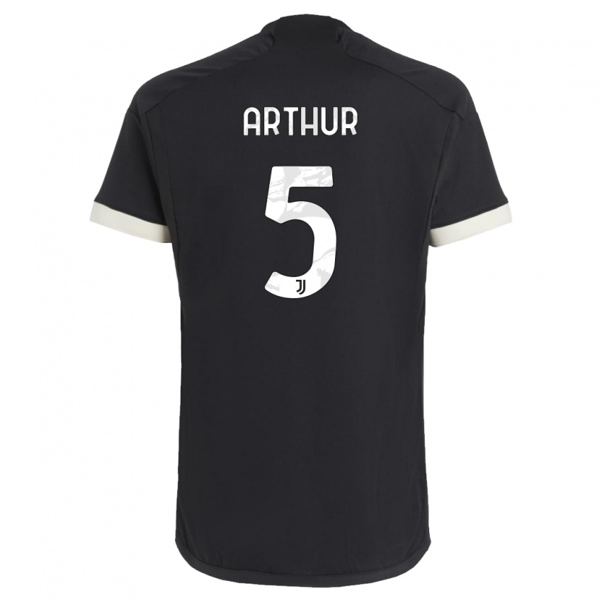 Kinder Arthur #5 Schwarz Ausweichtrikot Trikot 2023/24 T-Shirt Schweiz