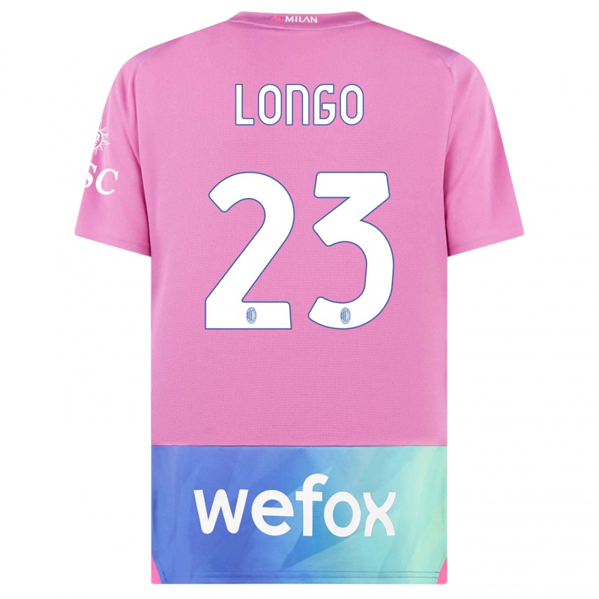 Kinder Miriam Longo #23 Pink Lila Ausweichtrikot Trikot 2023/24 T-Shirt Schweiz