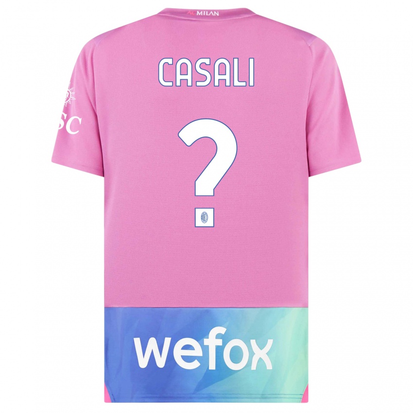 Kinder Michele Casali #0 Pink Lila Ausweichtrikot Trikot 2023/24 T-Shirt Schweiz