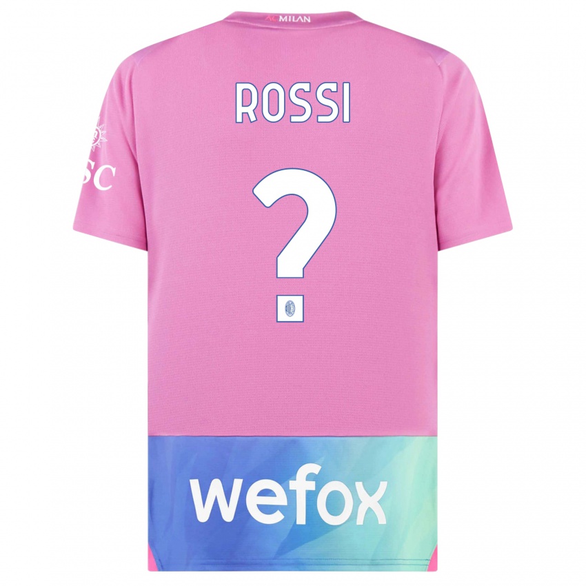 Kinder Gianluca Rossi #0 Pink Lila Ausweichtrikot Trikot 2023/24 T-Shirt Schweiz