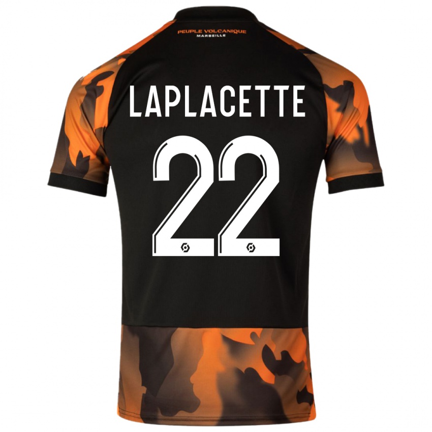 Kinder Tess Laplacette #22 Schwarzorange Ausweichtrikot Trikot 2023/24 T-Shirt Schweiz