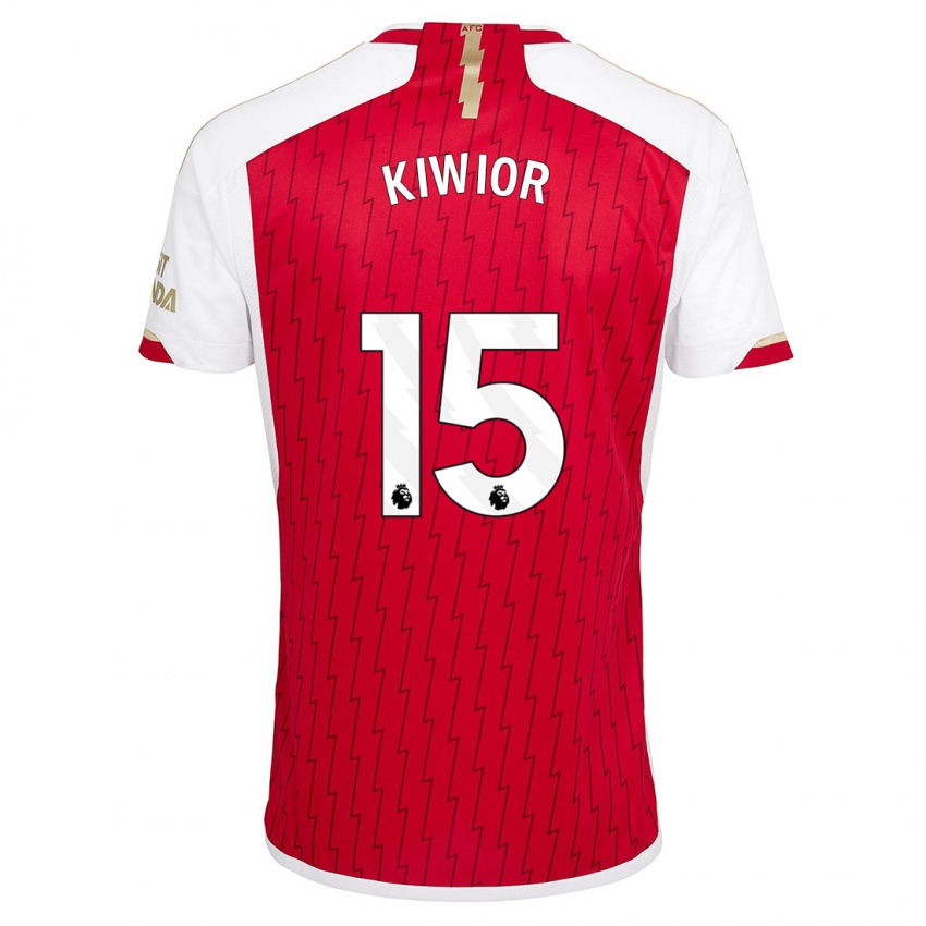 Herren Jakub Kiwior #15 Rot Heimtrikot Trikot 2023/24 T-Shirt Schweiz