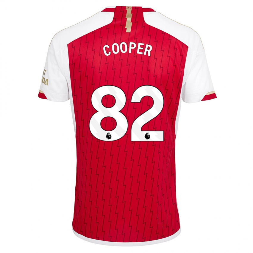 Herren Noah Cooper #82 Rot Heimtrikot Trikot 2023/24 T-Shirt Schweiz