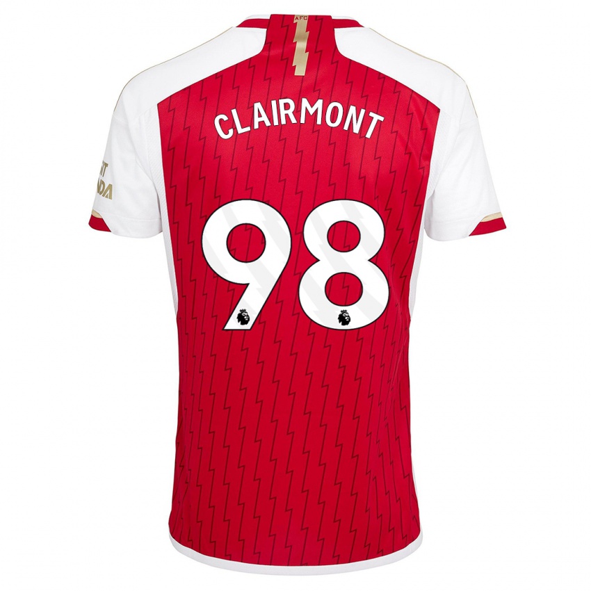 Herren Reece Clairmont #98 Rot Heimtrikot Trikot 2023/24 T-Shirt Schweiz