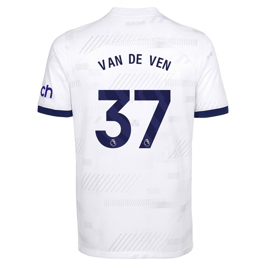 Herren Micky Van De Ven #37 Weiß Heimtrikot Trikot 2023/24 T-Shirt Schweiz