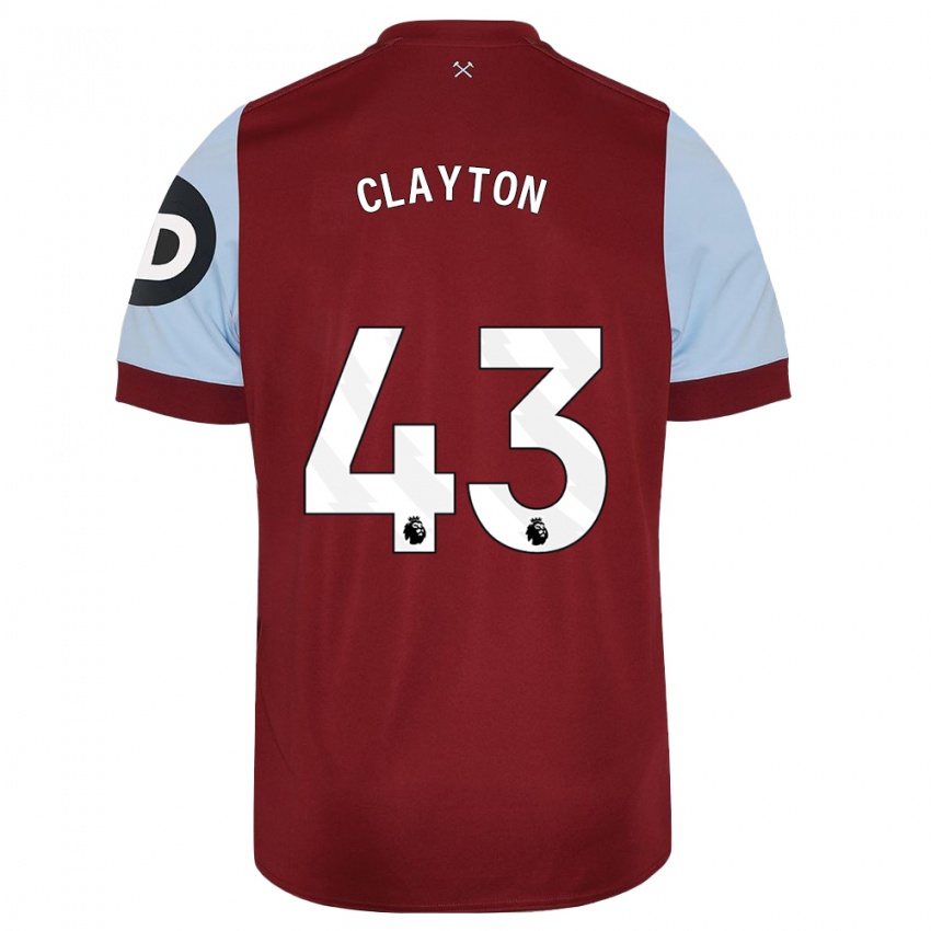 Herren Regan Clayton #43 Kastanienbraun Heimtrikot Trikot 2023/24 T-Shirt Schweiz