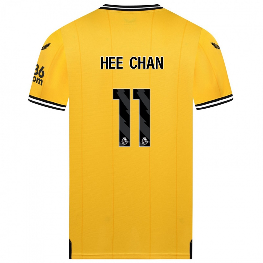 Herren Hee Chan Hwang #11 Gelb Heimtrikot Trikot 2023/24 T-Shirt Schweiz