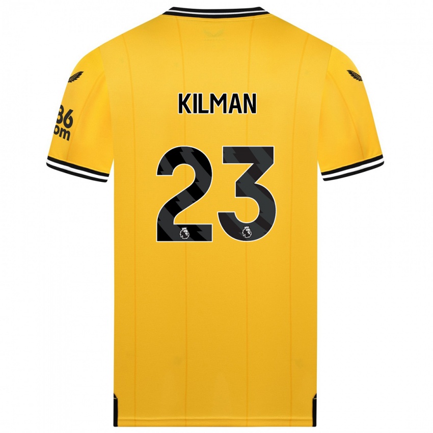 Herren Max Kilman #23 Gelb Heimtrikot Trikot 2023/24 T-Shirt Schweiz