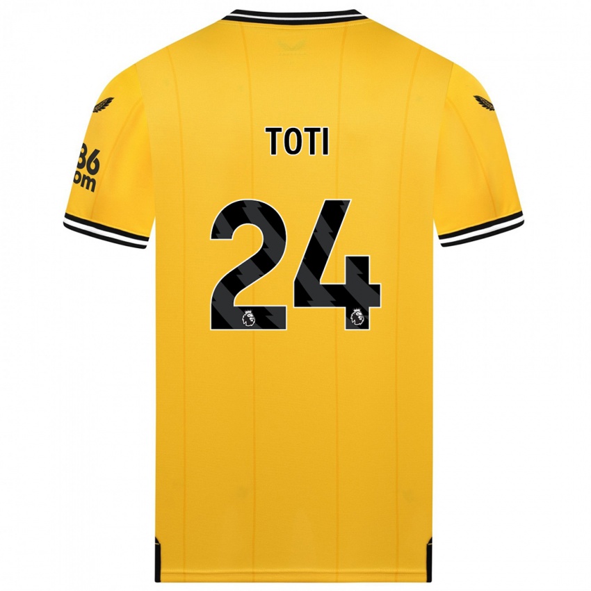 Herren Toti #24 Gelb Heimtrikot Trikot 2023/24 T-Shirt Schweiz