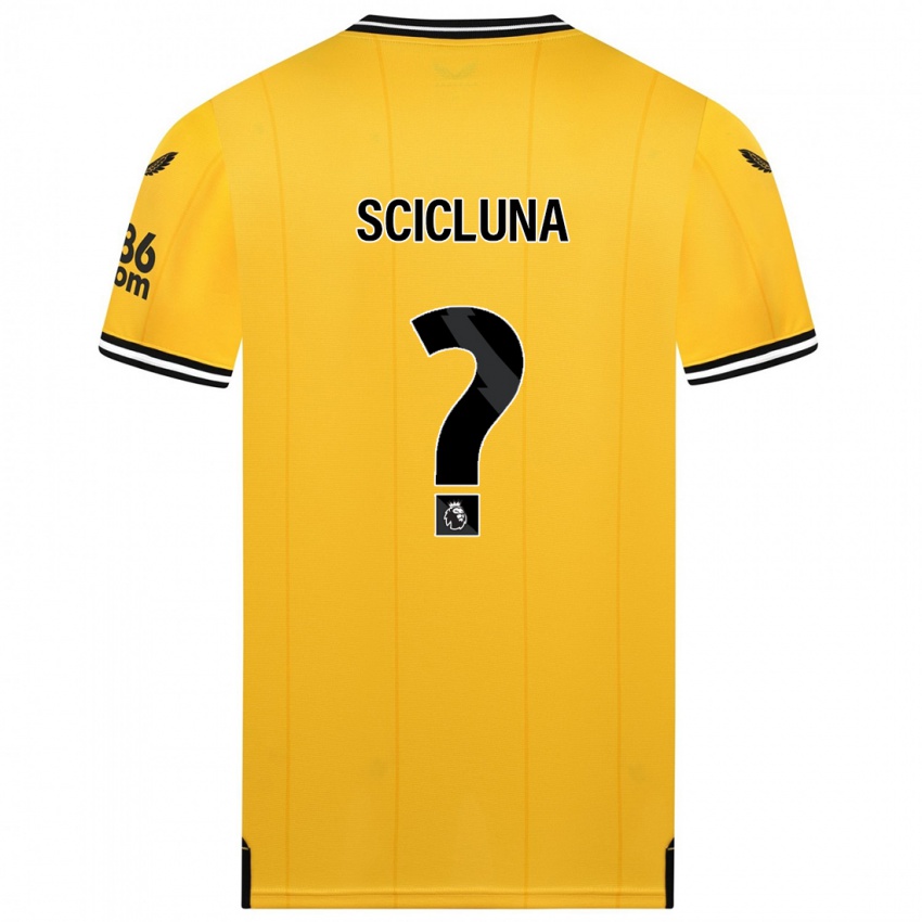 Herren Lucas Scicluna #0 Gelb Heimtrikot Trikot 2023/24 T-Shirt Schweiz