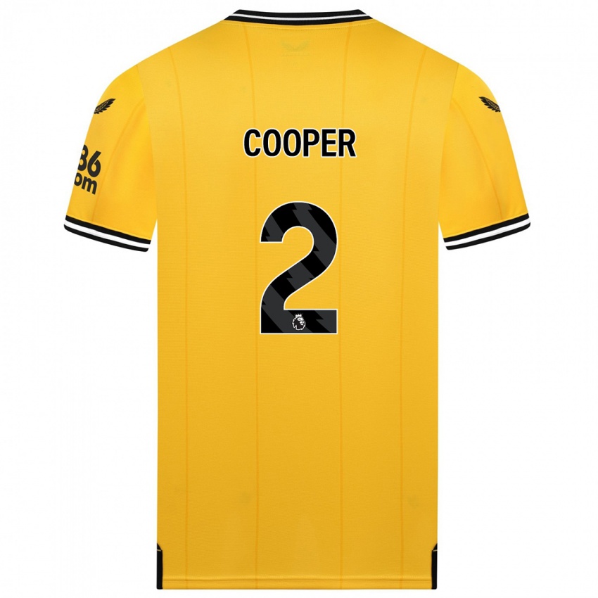 Herren Laura Cooper #2 Gelb Heimtrikot Trikot 2023/24 T-Shirt Schweiz