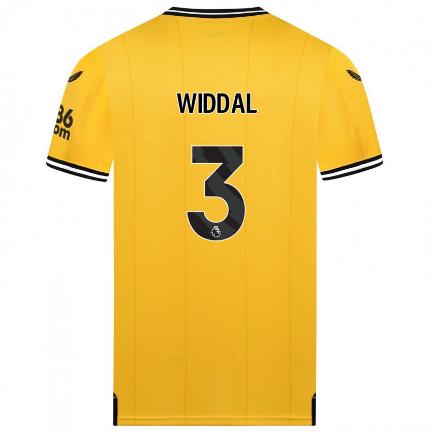Herren Natalie Widdal #3 Gelb Heimtrikot Trikot 2023/24 T-Shirt Schweiz