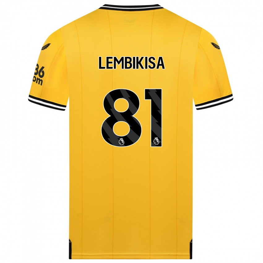 Herren Dexter Lembikisa #81 Gelb Heimtrikot Trikot 2023/24 T-Shirt Schweiz