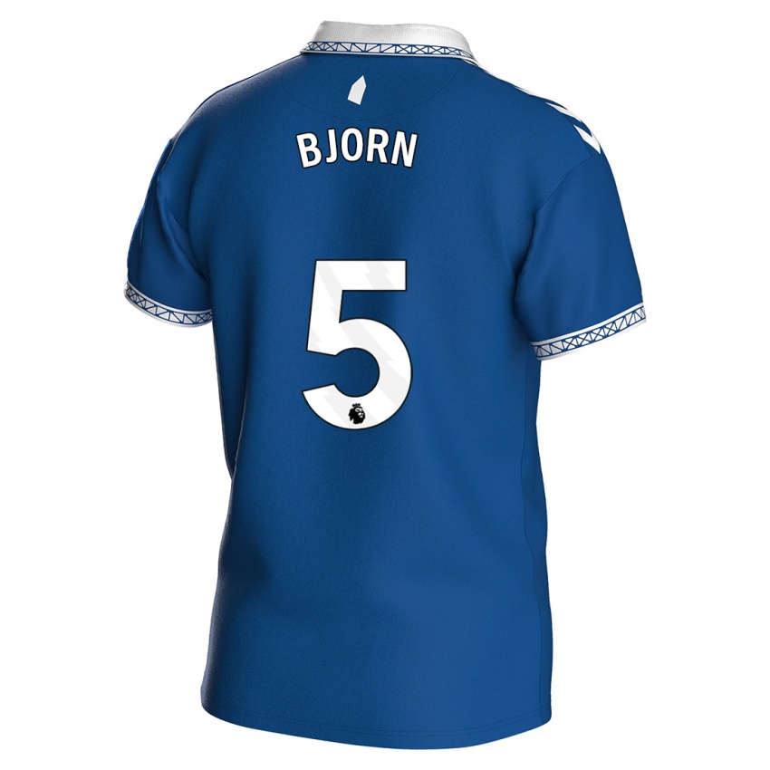 Herren Nathalie Bjorn #5 Königsblau Heimtrikot Trikot 2023/24 T-Shirt Schweiz