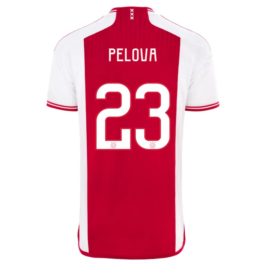 Herren Victoria Pelova #23 Rot-Weiss Heimtrikot Trikot 2023/24 T-Shirt Schweiz