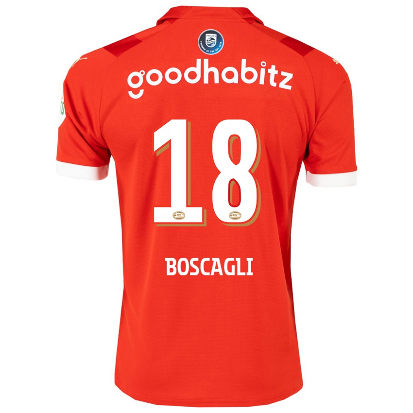 Herren Olivier Boscagli #18 Rot Heimtrikot Trikot 2023/24 T-Shirt Schweiz