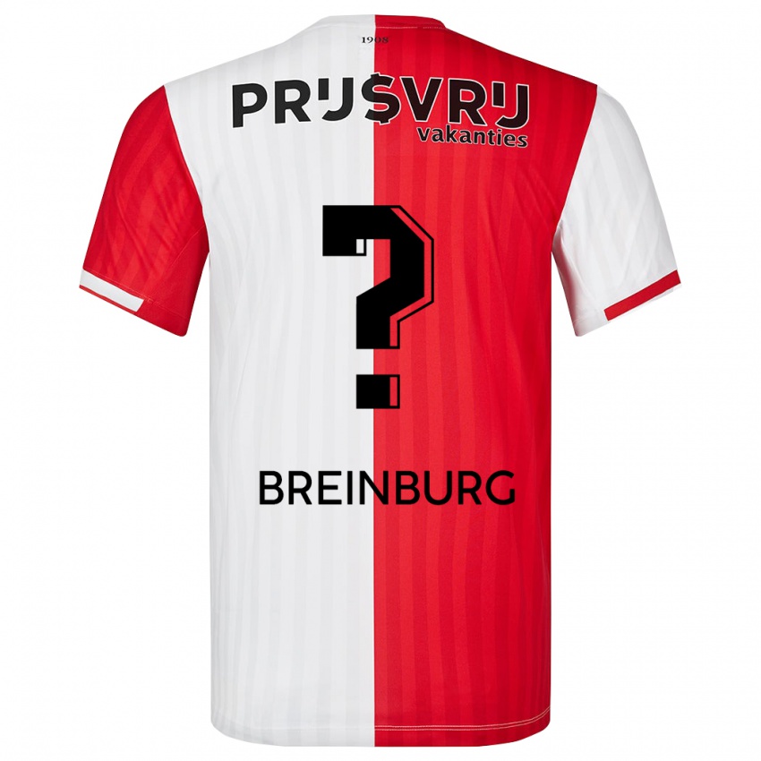 Herren Rainey Breinburg #0 Rot-Weiss Heimtrikot Trikot 2023/24 T-Shirt Schweiz