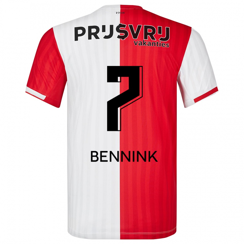 Herren Maxime Bennink #7 Rot-Weiss Heimtrikot Trikot 2023/24 T-Shirt Schweiz