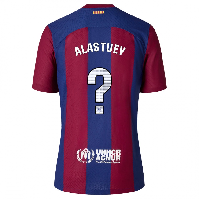 Herren Jorge Alastuey #0 Rot Blau Heimtrikot Trikot 2023/24 T-Shirt Schweiz