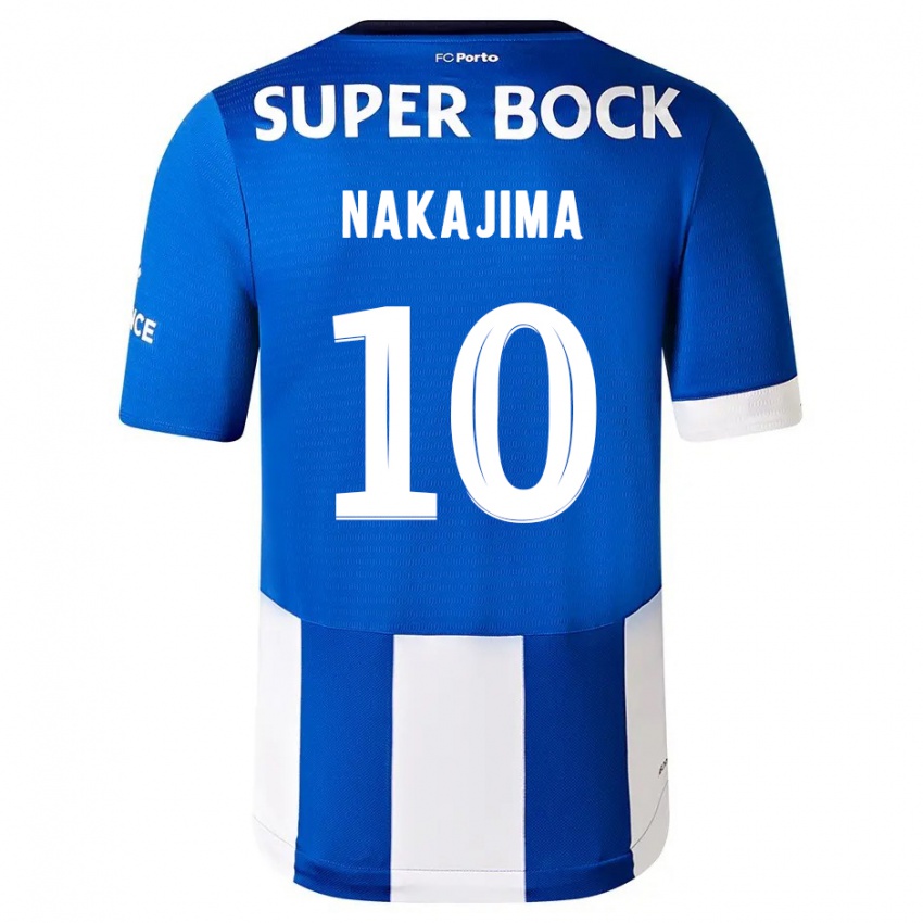 Herren Shoya Nakajima #10 Blau Weiss Heimtrikot Trikot 2023/24 T-Shirt Schweiz