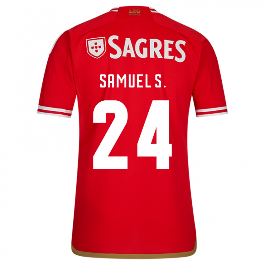 Herren Samuel Soares #24 Rot Heimtrikot Trikot 2023/24 T-Shirt Schweiz