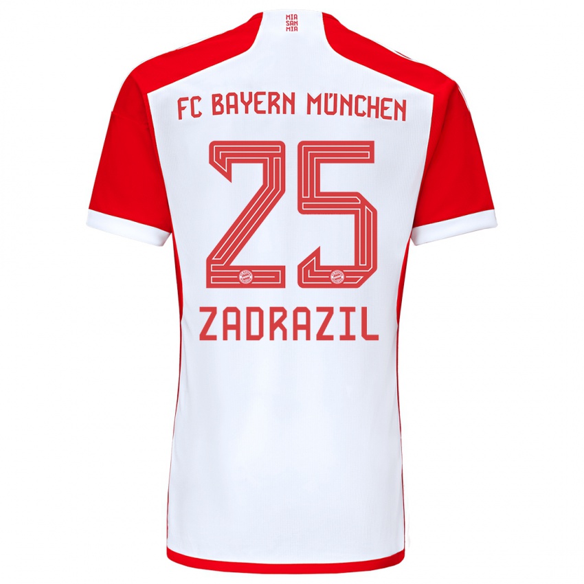 Herren Sarah Zadrazil #25 Rot-Weiss Heimtrikot Trikot 2023/24 T-Shirt Schweiz