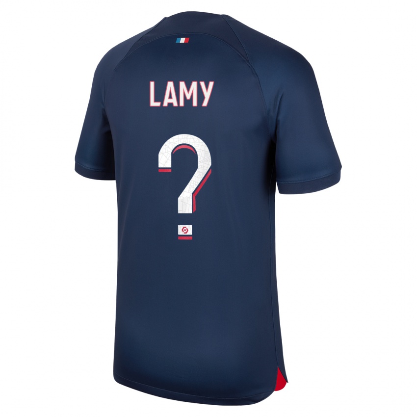 Herren Hugo Lamy #0 Blau Rot Heimtrikot Trikot 2023/24 T-Shirt Schweiz