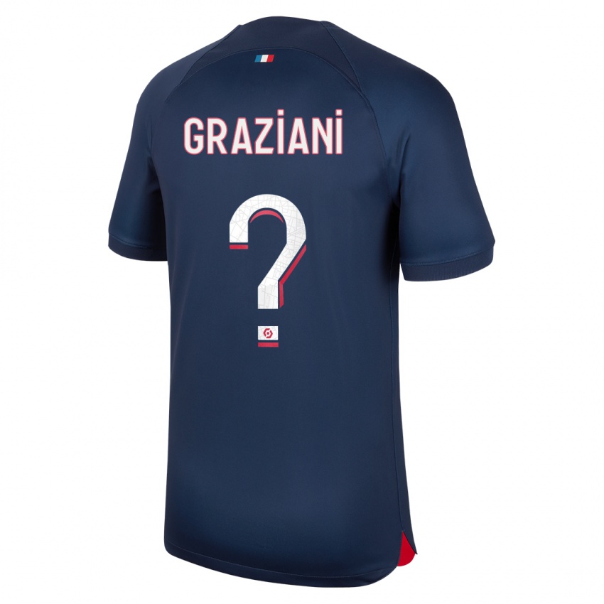 Herren Ornella Graziani #0 Blau Rot Heimtrikot Trikot 2023/24 T-Shirt Schweiz