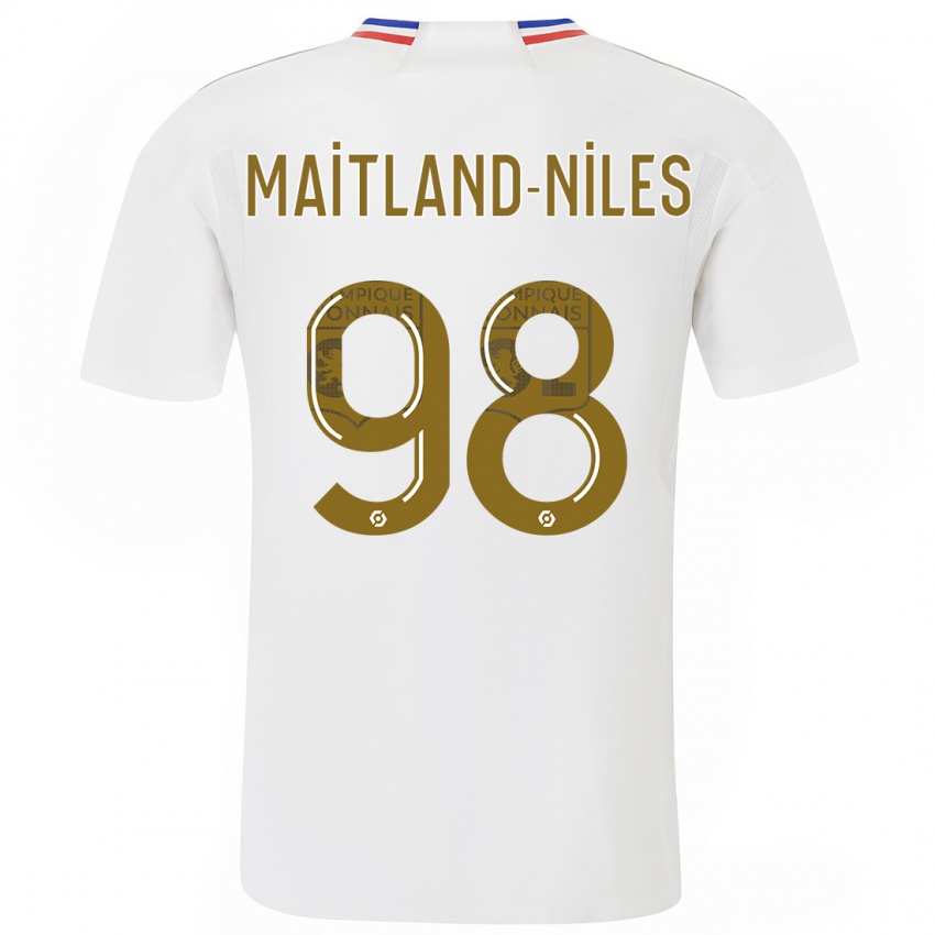 Herren Ainsley Maitland-Niles #98 Weiß Heimtrikot Trikot 2023/24 T-Shirt Schweiz