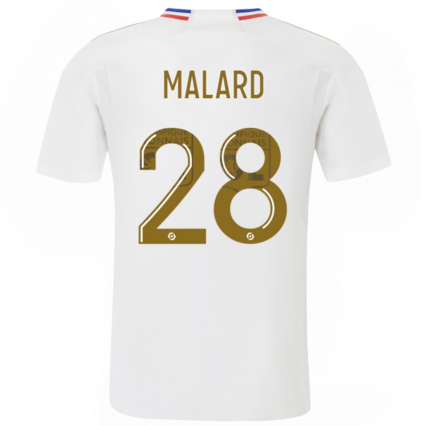 Herren Melvine Malard #28 Weiß Heimtrikot Trikot 2023/24 T-Shirt Schweiz