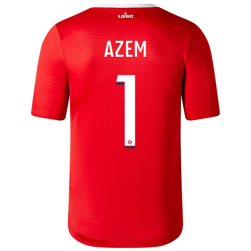 Herren Floriane Azem #1 Rot Heimtrikot Trikot 2023/24 T-Shirt Schweiz