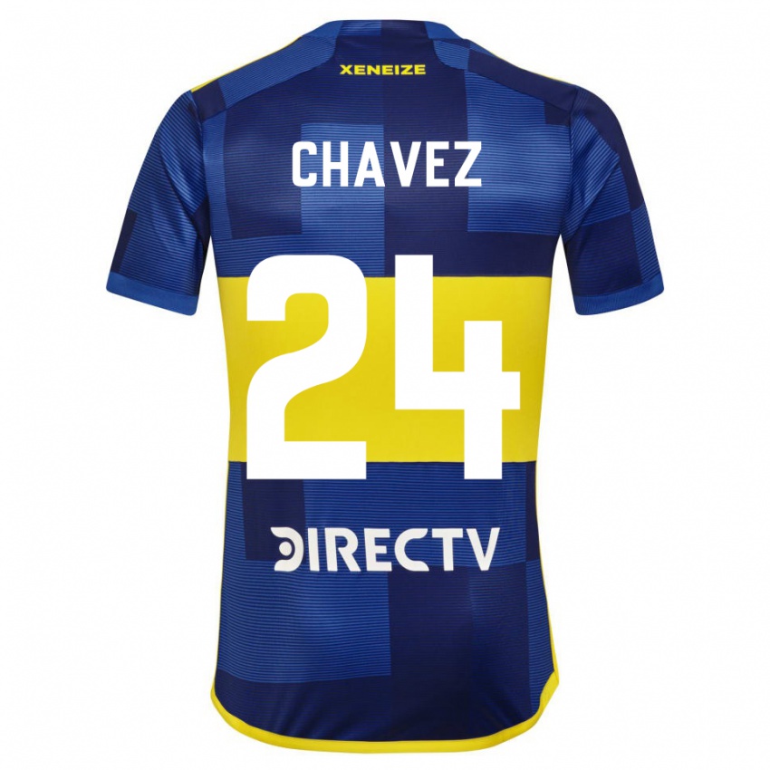 Herren Gabriela Chavez #24 Dunkelblau Gelb Heimtrikot Trikot 2023/24 T-Shirt Schweiz