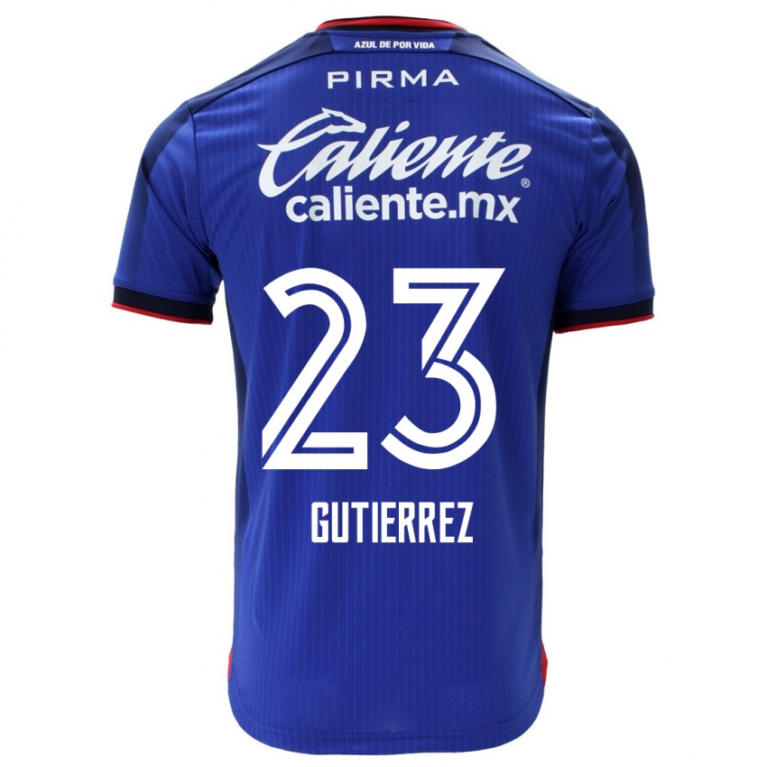 Herren Ivonne Gutierrez #23 Blau Heimtrikot Trikot 2023/24 T-Shirt Schweiz
