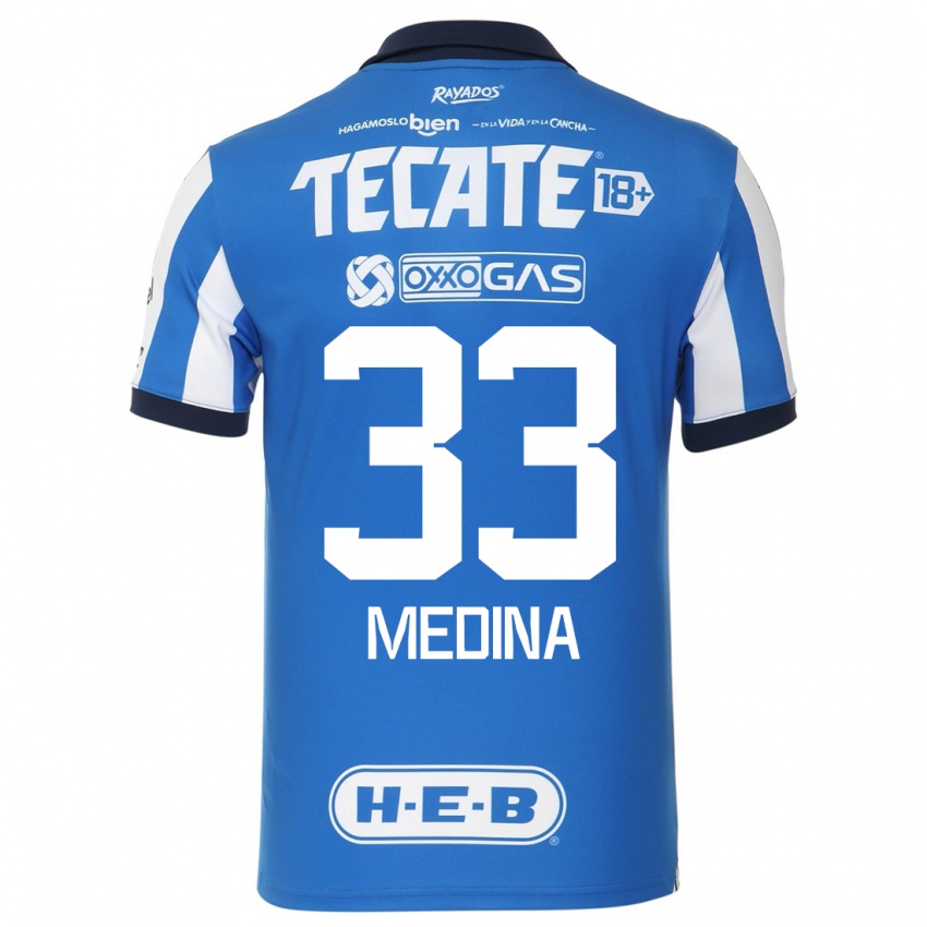 Herren Stefan Medina #33 Blau Weiss Heimtrikot Trikot 2023/24 T-Shirt Schweiz