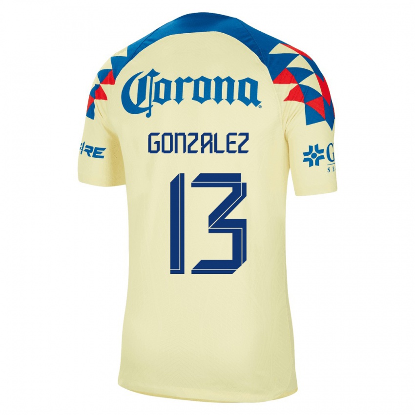 Herren Eva Gonzalez #13 Gelb Heimtrikot Trikot 2023/24 T-Shirt Schweiz