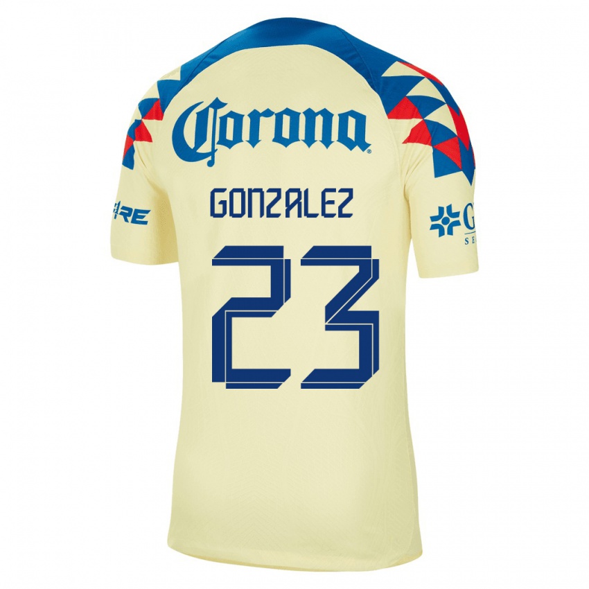 Herren Itzel Gonzalez #23 Gelb Heimtrikot Trikot 2023/24 T-Shirt Schweiz