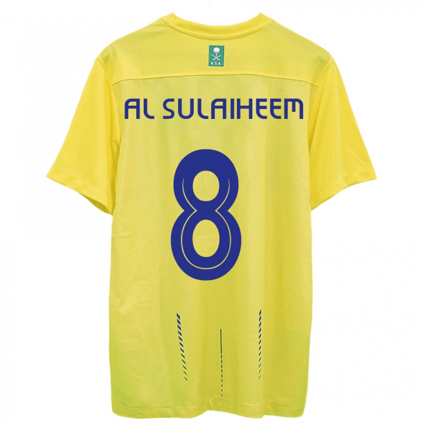 Herren Abdulmajeed Al-Sulaiheem #8 Gelb Heimtrikot Trikot 2023/24 T-Shirt Schweiz