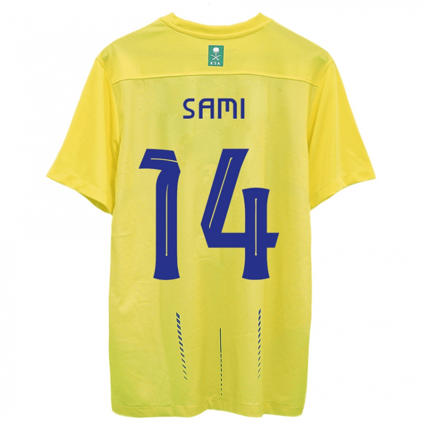 Herren Sami Al-Najei #14 Gelb Heimtrikot Trikot 2023/24 T-Shirt Schweiz