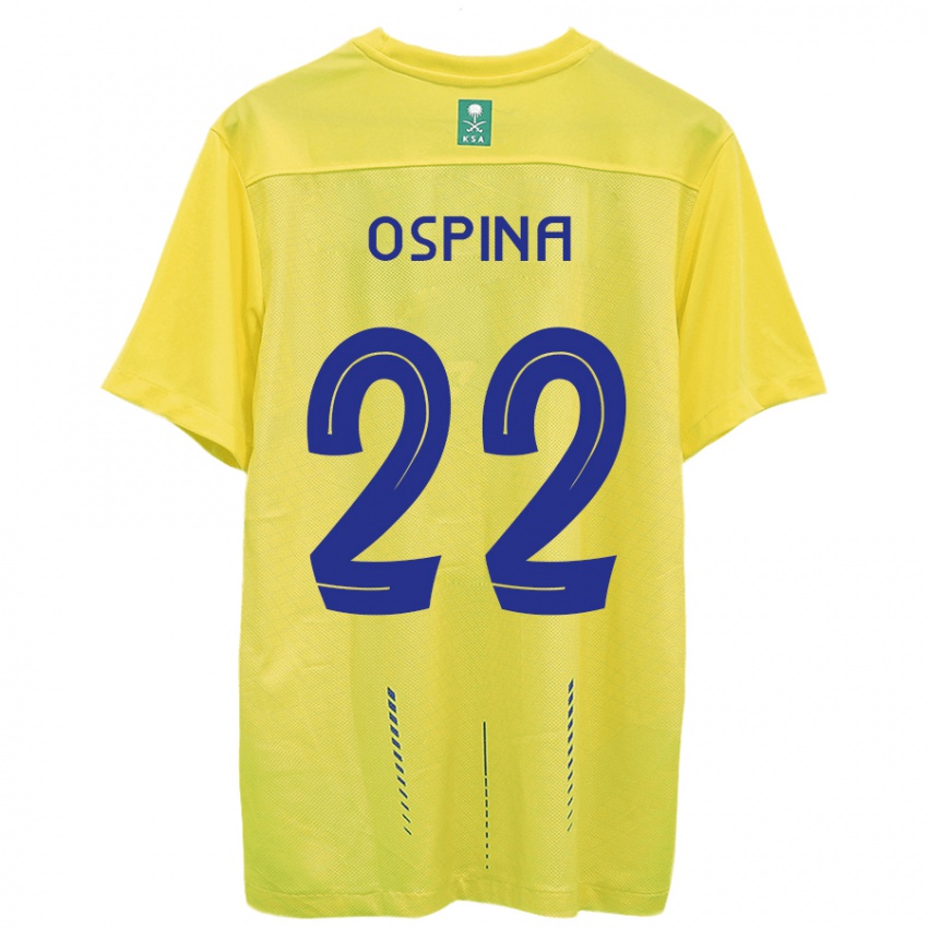 Herren David Ospina #22 Gelb Heimtrikot Trikot 2023/24 T-Shirt Schweiz