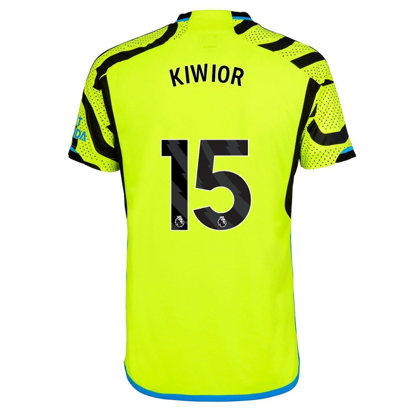 Herren Jakub Kiwior #15 Gelb Auswärtstrikot Trikot 2023/24 T-Shirt Schweiz