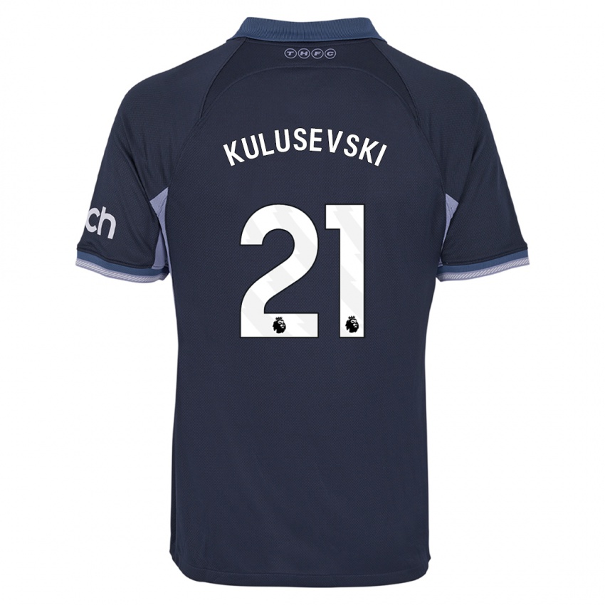 Herren Dejan Kulusevski #21 Dunkelblau Auswärtstrikot Trikot 2023/24 T-Shirt Schweiz
