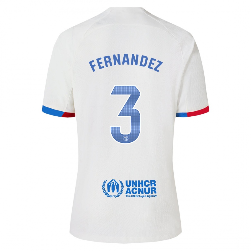 Herren Jana Fernandez #3 Weiß Auswärtstrikot Trikot 2023/24 T-Shirt Schweiz