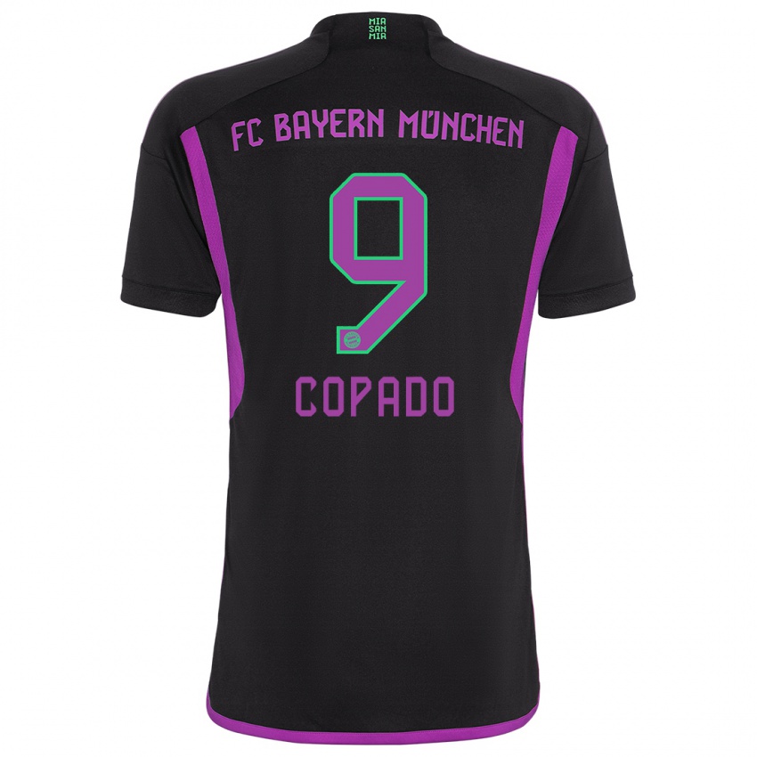 Herren Lucas Copado #9 Schwarz Auswärtstrikot Trikot 2023/24 T-Shirt Schweiz