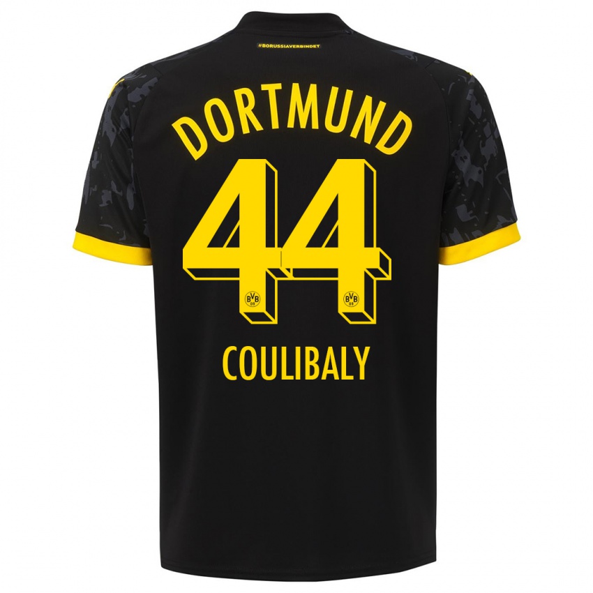 Herren Soumaila Coulibaly #44 Schwarz Auswärtstrikot Trikot 2023/24 T-Shirt Schweiz