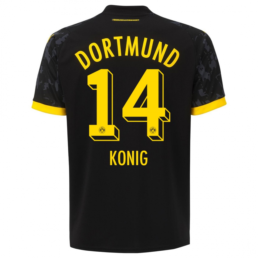 Herren Raul Konig #14 Schwarz Auswärtstrikot Trikot 2023/24 T-Shirt Schweiz