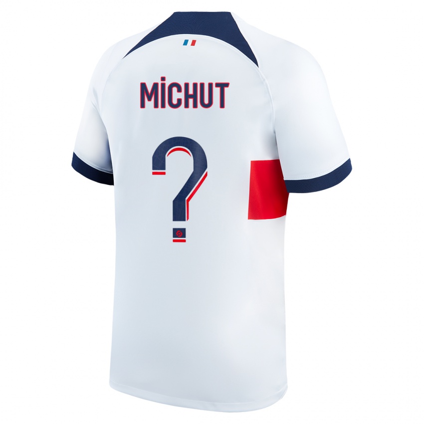 Herren Etienne Michut #0 Weiß Auswärtstrikot Trikot 2023/24 T-Shirt Schweiz