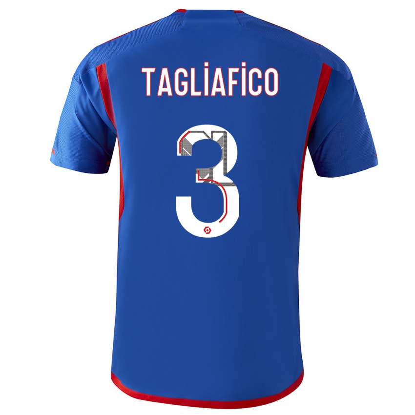 Herren Nicolas Tagliafico #3 Blau Rot Auswärtstrikot Trikot 2023/24 T-Shirt Schweiz